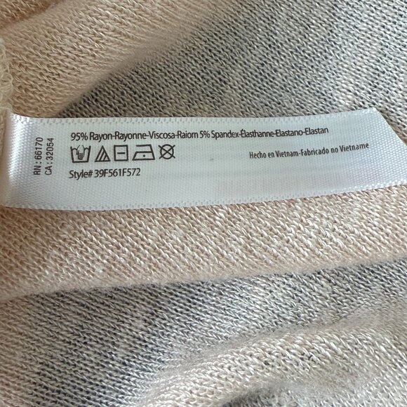 Free People Intimately Raw Hem Tunic Sz Medium Semi Sheer Soft Layering Pink - Picture 8 of 10